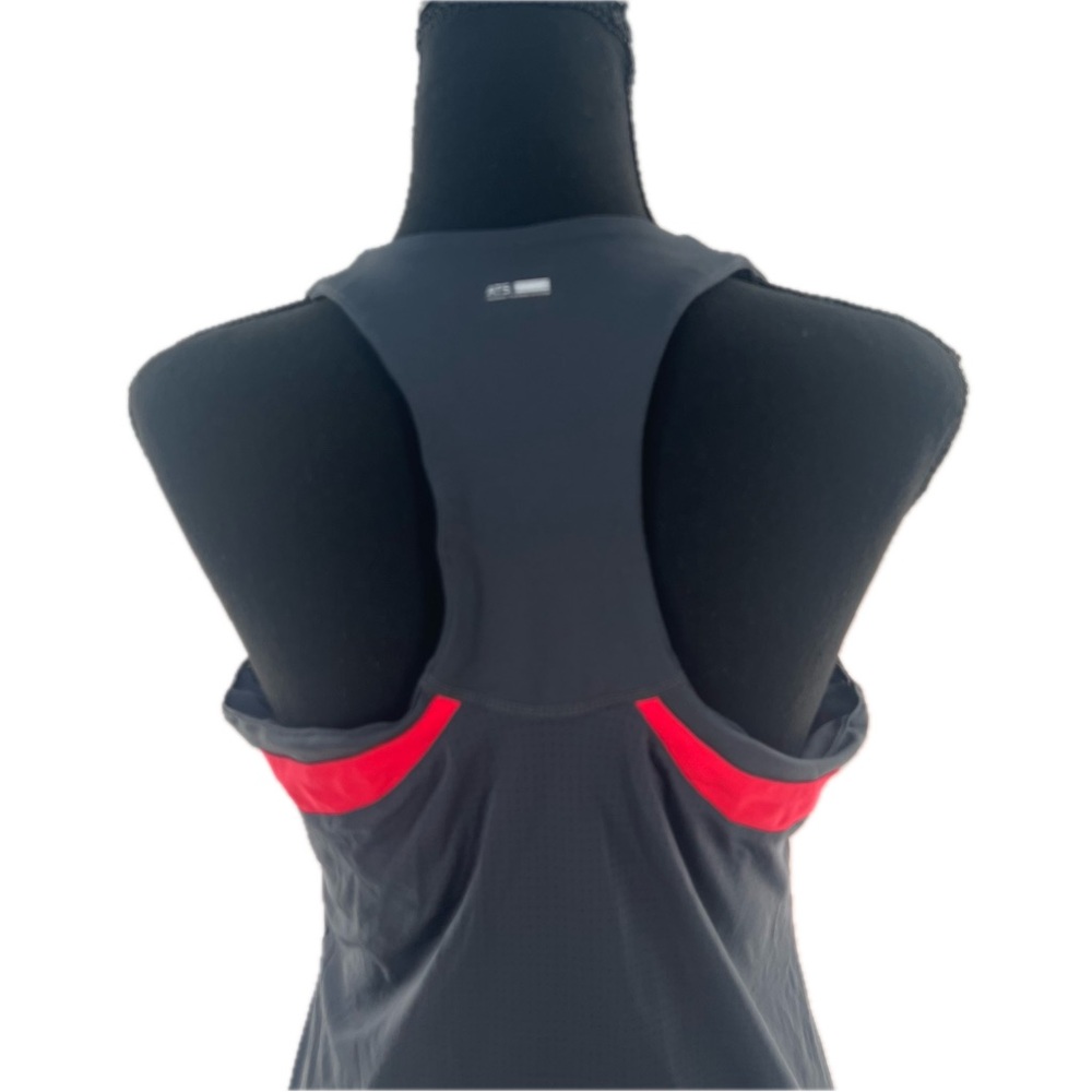 Adidas Thermo System Racer Back Workout Tank Top Coral Red/Graphite Size Large - Picture 14 of 16